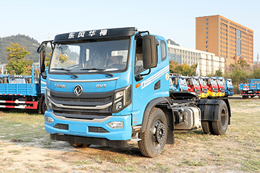 東風4×2拖掛牽引車銷售_自卸牽引教練車報價_半掛輕量化3軸拖板車考試專用車